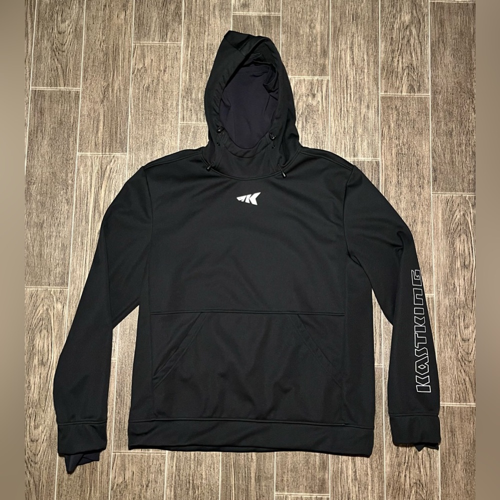 Kastking Mountain Mist Hoodie Black Pullover Men’s Medium Fishing Logo